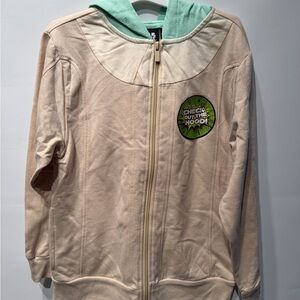 MAD Engine Beige Jacket with Light Green Hood
